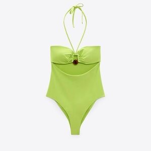 Zara Brand New Size XL
Girls Lime Green One-Piece Swimsuit